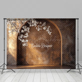 Lofaris Boho Retro Arch Floral Wedding Photography Backdrop